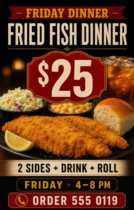 Flyer Sizes for Print and Social Media example