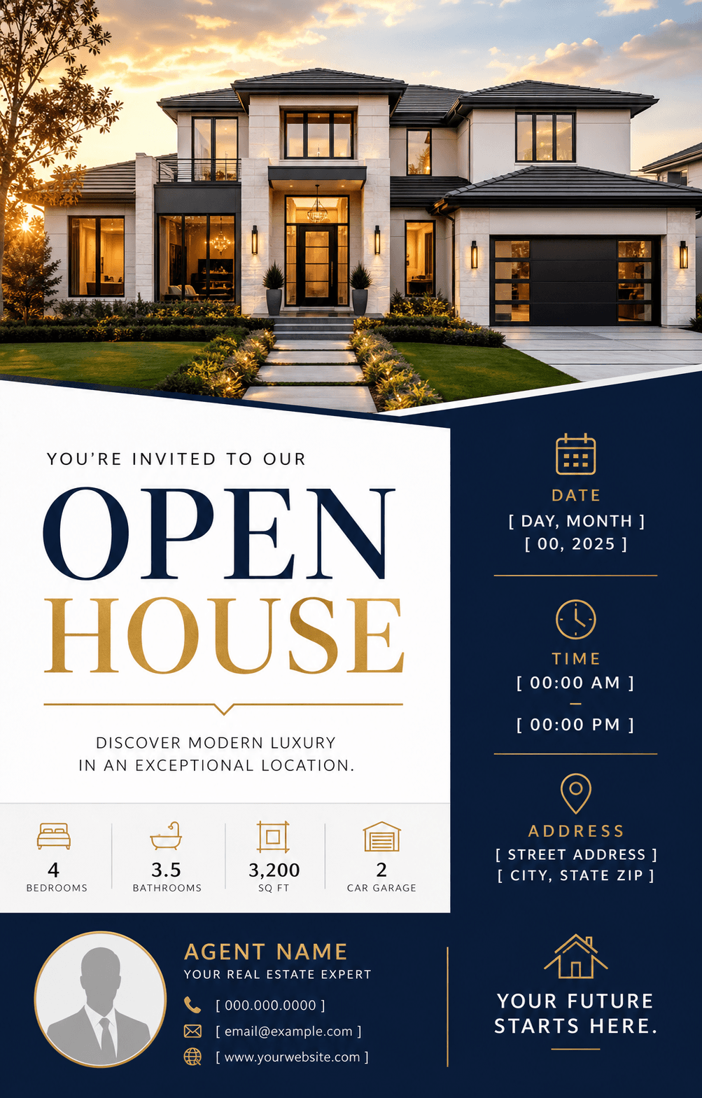 Open house real estate flyer