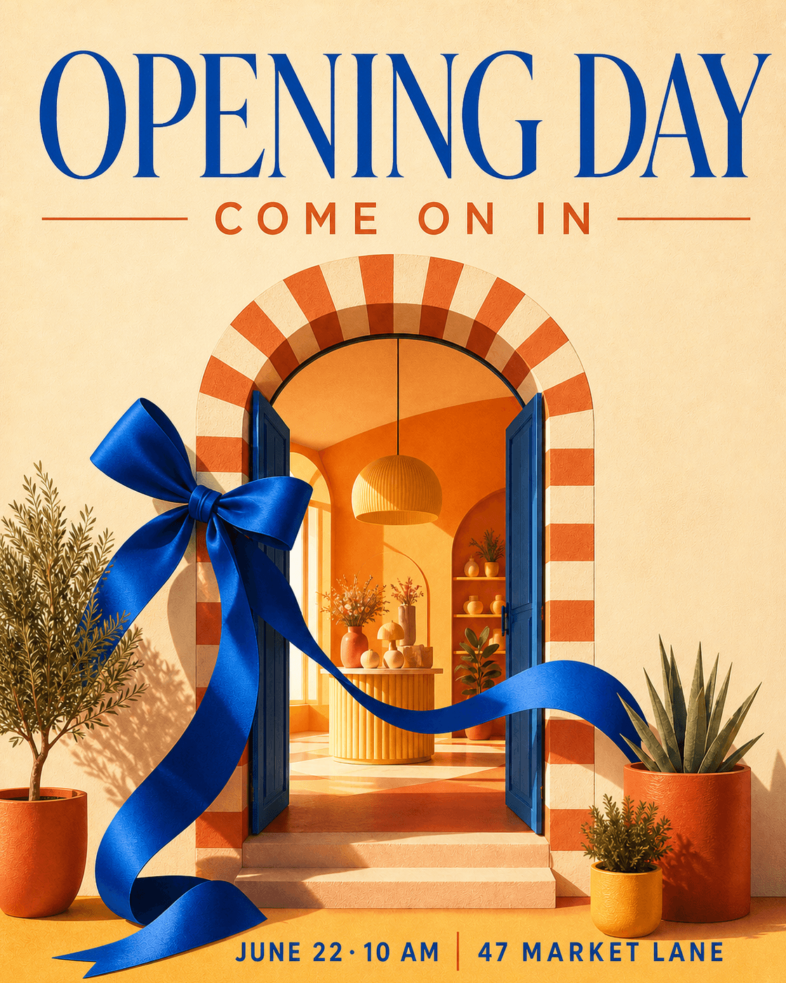 Grand opening business flyer