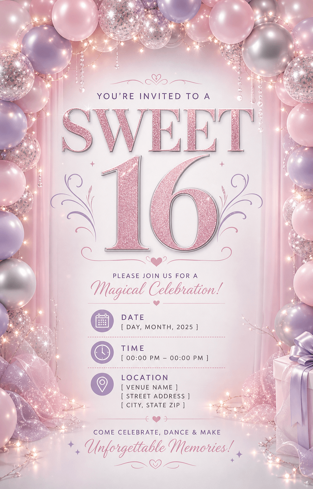 Birthday party flyer